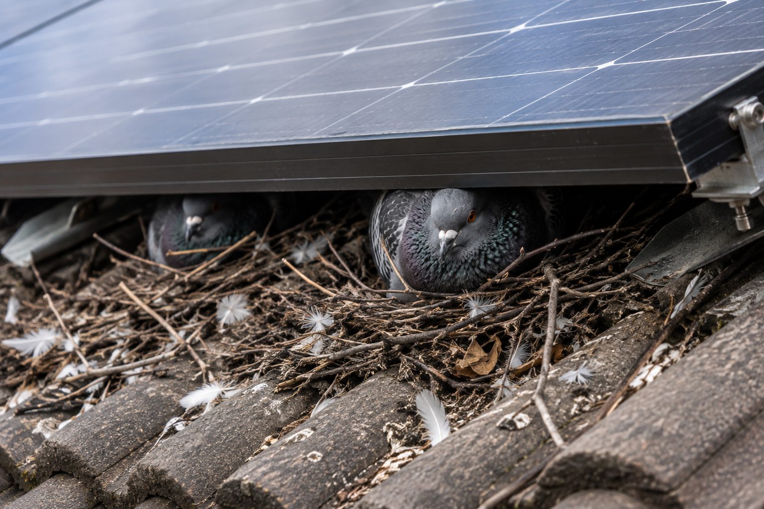 Solar Panel Bird Proofing North East Solar Panel Bird Proofing